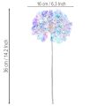 Kunstig hortensiablomstrende gren i iriserende farver 36 cm 2 stk. | Floristik24.dk