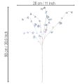 Kunstig, delikat blomstrende gren med iriserende blomster, 98 cm | Floristik24.dk