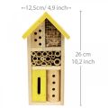 Floristik24 Insekt hotel gul træ insekt hus have reden kasse H26cm