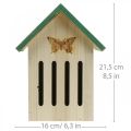 Floristik24 Insekthotel træ, insekt hus, redehjælp sommerfugl H21,5cm