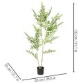 Kunstig plante i potte, 130 cm høj, grøn, dekorativ | Floristik24.dk