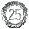 Floristik24 Jubilæumsnummer 25 i sølv Ø40cm