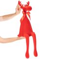 Dekorativ elgfigur, flokformet hyldeholder med sløjfe, 80 cm | Floristik24.dk