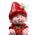 Floristik24 Kant skammel jordbær børn dekorative figurer H11,5-13cm 2stk