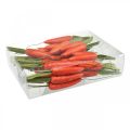 Floristik24 Deco gulerødder, påskepynt, gulerødder på tråd, kunstige grøntsager orange, grøn H11cm 36p