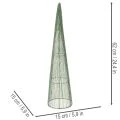 Metal blomsterkogler, grønne, til blomsterarrangementer, 62 cm, 2 stk. | Floristik24.dk