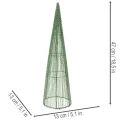 Metal blomsterkogler, grønne, til blomsterarrangementer, 62 cm, 2 stk. | Floristik24.dk