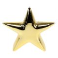 Floristik24 Keramisk stjerne guld, blank 25cm