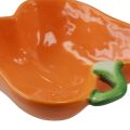Floristik24 Keramisk skål dekorativ skål peber appelsin 11,5x10x4cm 2stk