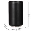 Rund magnetisk lysestage, mat sort, til 25 mm koniske lys, 4 stk. | Floristik24.dk