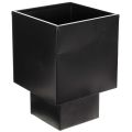 Floristik24 Sort kubeformet plantekasse med base, moderne, 22 cm