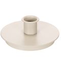 Floristik24 Runde cremefarvede lysestager til keglelys, borddekoration, 10 cm, 2 stk.