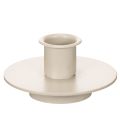 Floristik24 Metallysholder i mat beige, lille lysestage til keglelys, 8 cm, 3 stk.