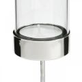 Floristik24 Plug-in lysestage metal/glas Ø5cm H19cm 4stk