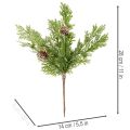 Kunstig fyrretræsgrene med kogler, snedækkede, 28 cm, 6 stk. | Floristik24.dk
