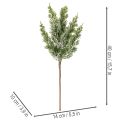 Kunstigt snedækket fyrretræsgrene til blomsterarrangementer og adventsdekorationer, 40 cm, 3 stk. | Floristik24.dk