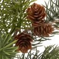 Kunstig julegren, dekorativ gren med kogler | Floristik24.dk