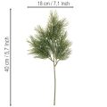 Kunstig fyrretræsgrene til vinterdekorationer, 40 cm, 4 stk. | Floristik24.dk