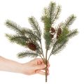 Kunstig grangren med kogledekoration, 41 cm | Floristik24.dk
