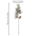 Kunstig fyrretrægren med kogler og lange nåle 105 cm | Floristik24.dk
