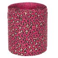 Dekorativt bånd, leopardprint, lyserødt, krøllebånd til gaveindpakning og kreative aktiviteter, 10 mm, 100 m | Floristik24.dk