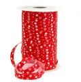 Floristik24 Rødt curlingbånd med stjernemønster 10mm 150m
