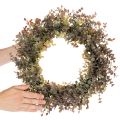 Kunstig eukalyptuskrans, efterårsdekoration, rund, 45 cm | Floristik24.dk