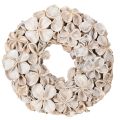Floristik24 Krans med lotusblomst, naturlig dekoration, tørrede blomster, 35 cm