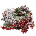 Floristik24 Krans frostet med røde bær 36 cm