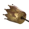 Dekorativ krone på pind, vintage dekoration til potteplanter, 73 cm | Floristik24.dk