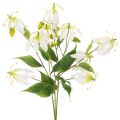 Kunstig Gloriosa-blomst, hvid