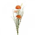 Floristik24 Kunstige engblomster Orange kunstige blomster ved Pick sommerdekorationen
