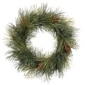 Floristik24 Kunstig fyrretræskrans med kogler 60 cm
