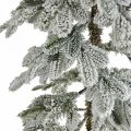 Floristik24 Kunstigt juletræ slim sneet vinterdekoration H180cm