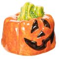 Floristik24 Dekorativ keramisk græskarfigur til efterår og Halloween, 8 cm