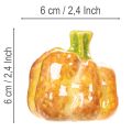 Dekorative græskar til efterårsborddekoration, 6 cm, 2 stk. | Floristik24.dk