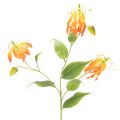Floristik24 Kunstig Gloriosa orange blomst med lange stilke til vaser 80 cm 3 stk.