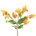 Kunstig Gloriosa orange blomst