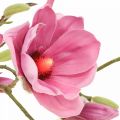 Floristik24 Kunstig blomst magnolia gren, magnolia pink pink 92cm