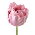 Floristik24 Kunstige tulipaner fyldt mørket pink 84 cm - 85 cm 3stk