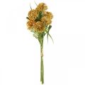 Floristik24 Kunstige blomster gul allium dekoration prydløg 34cm 3 stk i bundt