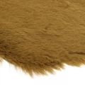 Pels tæppe deco brunt imiteret pels tæppe 55×38cm