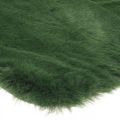 Floristik24 Dekorativt pels tæppe grøn imiteret pels 55×38cm