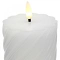 Floristik24 LED lys med timer hvid varm hvid ægte voks Ø7,5cm H15cm