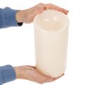 Stor LED-lys til batteridrift med timer, varm hvid, udendørs, 25 cm | Floristik24.dk