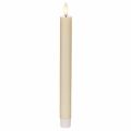 LED-konisk lys i hvid med varmt hvidt lys, 24 cm, med timer, 2 stk. | Floristik24.dk