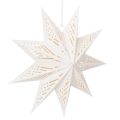 Floristik24 Julestjerne LED-dekoration til ophængning, varm hvid, indendørs, 38 cm