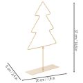 Juletræssilhuet med 60 varmt hvide LED'er til indendørs borddekoration, 37 cm | Floristik24.dk