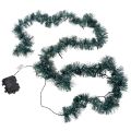 Floristik24 Julegirlande med glitter og 60 LED'er og timer, udendørs, 3 m