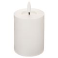 Floristik24 LED-søjlelys, flimrende, med timer, Ø7 cm, 12 cm